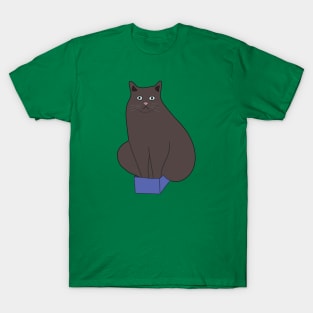 If I fits I sits - Cute Cat Sitting in Box T-Shirt